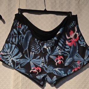 Tropical Floral Print Swim Shorts